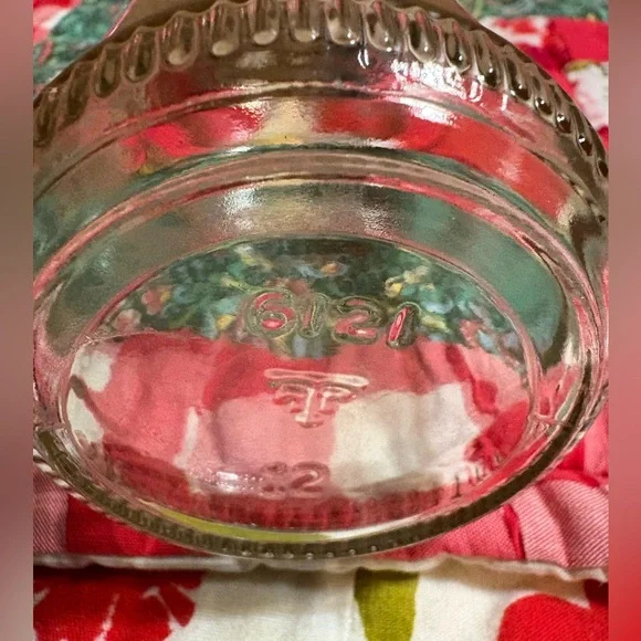Vintage Clear Glass Sugar Shaker with Metal Lid